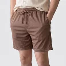 Bermuda Masculina |Moda Legal Homem | Malha Respirável Seda de Gelo Casual Premium