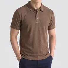 Polo Masculina Texturizada | Moda Legal Homem | Encorpada Inverno Elegante Negócios