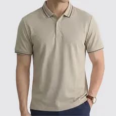 Camisa Polo Masculina| Moda Legal Homem| Textura Micro-Waffle Anti-Rugas Elegância Casual