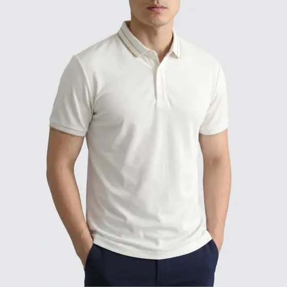 Camisa Polo Masculina Textura Piquet Waffle | Moda Legal Homem | Gola Listrada Casual Chique