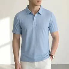 Camisa Polo Listrada | Moda Legal Homem| Malha Fina Lisa Casual Executivo Inverno