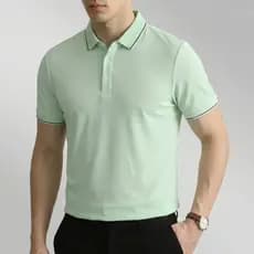 Camiseta Polo Premium Conforto Desempenho - Secagem Rápida e Respirável | Alta Elasticidade (Verde Claro)|2007
