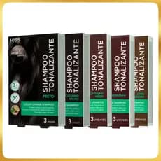 Kiss New York Color Change Shampoo Tonalizante Castanho Escuro&Preto