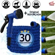Mangueira Mágica 3X Retrátil 15/30/45m TPE Anti-Vazamento com Esguicho 7 Modos para Jardim e Carro