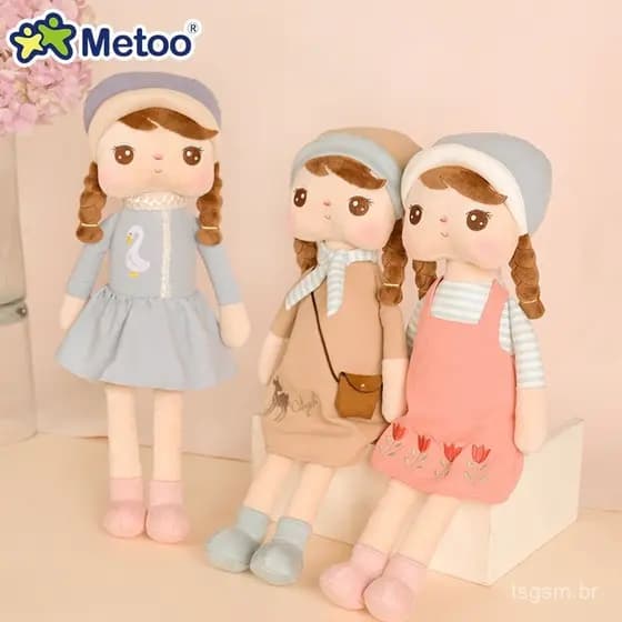 Boneca Metoo Morandi Angela 42cm, brinquedo de pelúcia, personagem kawaii, presente kawaii.