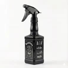 Borrifador Pulverizador Spray Barbearia Vintage Estilo  - Cor Preto Fosco Profissional