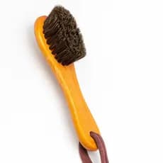 Escovinha Degradê Profissional Barbearia Cerdas Naturais Macias Cabo Madeira Corte Disfarce Pigmentação Acabamento Preci