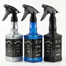 Borrifador Pulverizador Spray para Barbearia Profissional Design Vintage Estilo Garrafa - Várias Cores