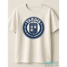 Camiseta Doctor Who masculino/unissex Off White 100% Algodão | Nerd Pra Lembrar.