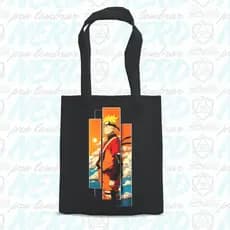 Eco Bag Preta em Brim Acetinado – Naruto | Nerd Pra Lembrar