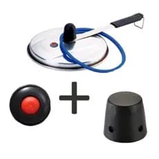 Kit Completo Para Panela de Pressão Borracha Silicone + Peso do Pino + Válvula de Segurança