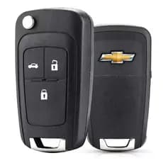 Carcaça Chave Canivete Adaptação Chevrolet/Gm Astra Vectra Lâmina Pantografica 3 Botões com Bateria