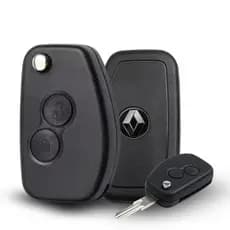 Chave Canivete Renault 2 Botões Sandero Logan Clio Carcaça