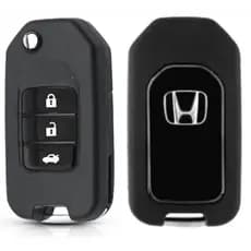 Capa Carcaça Chave Canivete Honda Civic City Fit CR-V HR-V 3 Botões com Lâmina Pantográfica