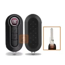 Carcaça Chave Canivete Fiat 500 Novo Palio Uno Strada - 2bts ( Lâmina G )
