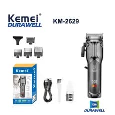 Maquina De Cortar Cabelo Recarregável Profissional Kemei Bivolt KM-2629