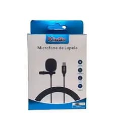 Microfone de Lapela Profissional P/ Celular/PC Gravação Áudio Vídeo Live YouTube
