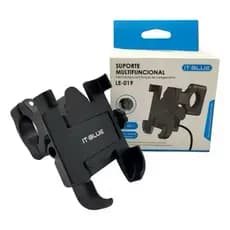 Indicado Suporte De Celular Para Moto Com Carregador USB Universal 100% Alumínio Resistente Garra De Ferro