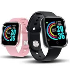 Smartwatch D20 - Relógio Inteligente y68 Esportivo Bluetooth Android/iOS - Com foto Na Tela
