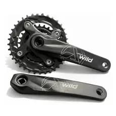 Pedivela Duplo Absolute Alum Wild 175mm 38/24d 9/10v Preto
