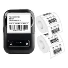 Impressora De Etiquetas Bluetooth C/ 2 Rolos de Etiqueta Extra
