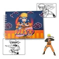 Livro De Colorir Naruto Capa Dura 50 Páginas - Presente