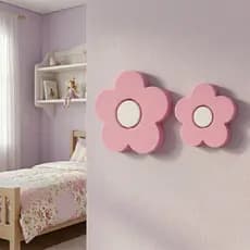 Kit 2 Flores de Decoração de Ambientes - Quarto De Bebê / Infantil