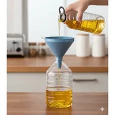 Funil Plástico Grande Multiuso Cozinha Óleo Combustível Universal