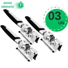 Kit 3 Amolador Afiador De Facas Aço Inox Profissional, Pratico Para Sua Cozinha