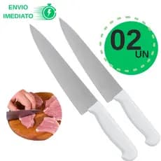 Faca Peixeira Profissional para Cortar Carne Açougue Campeira Cozinha Cabo de Plástico
