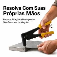 Rebitadeira Manual Profissional Alicate Rebitador 9,5 pol 24cm 4 Bicos
