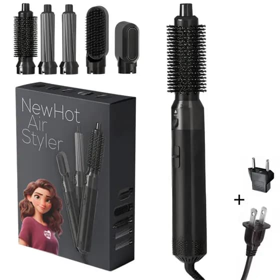 PREMIUM Cinza c/ Preto - Escova 5 em 1 Multiuso 110V
