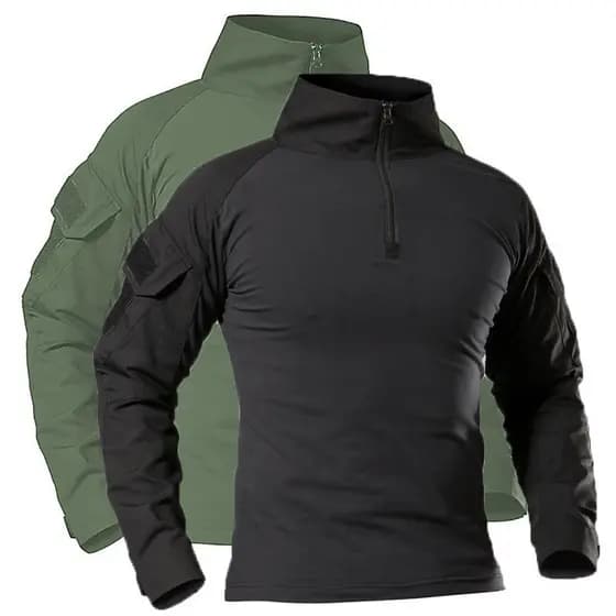 42741 Camisa Tática Masculina para Caminhada ao Ar Livre, Combate Militar, Camuflagem CP, Caça, Escalada, Roupas Esporti