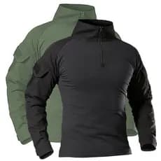 42741 Camisa Tática Masculina para Caminhada ao Ar Livre, Combate Militar, Camuflagem CP, Caça, Escalada, Roupas Esporti