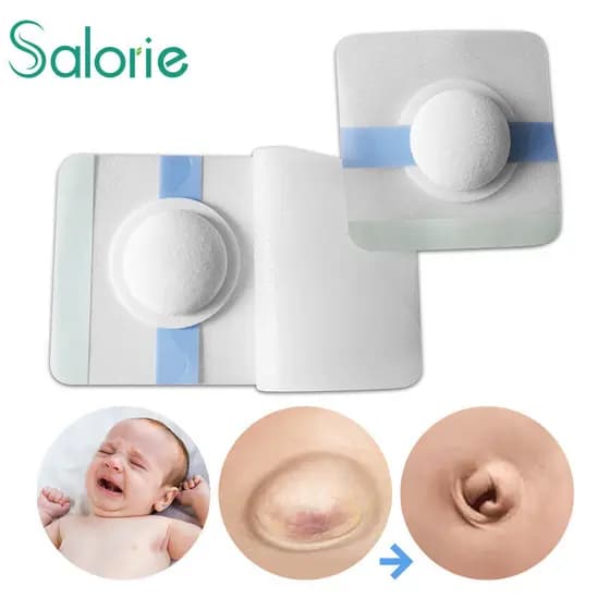 5/10 Peças de Adesivos Descartáveis para Hérnia Umbilical de Bebê 4451