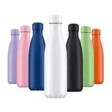 Garrafa de Água Térmica Squeeze 500ml Garrafa Água Inox Colorida Academia Escola Trabalho Escritório