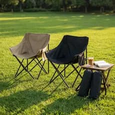 Kit 2 Cadeira de Camping Dobrável com Bolsa, Perfeita para Pescaria, Praia, Piqueniques e Atividades ao Ar Livre