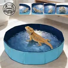 Piscina Dobrável para Pets e Uso Múltiplo 50*8cm- Banho de Cachorro, Lavagem de Legumes, Atividades ao Ar Livre