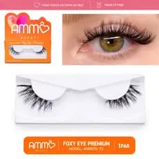 Cilios Postiçios Reutilizáveis Ammô Beauty Efeito Alongado FOXY EYE PREMIUM MODEL AM0025-Y2  1PAR