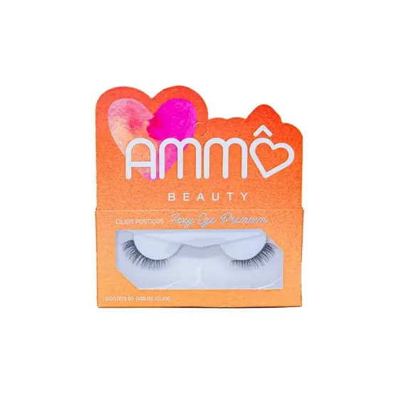 CILIOS POSTIÇOS AMMÔ BEAUTY  FOXY EYE PREMIUM MODEL-AM0025-Y3 1PAR