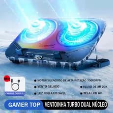 Suporte Notebook Ergonômico Cooler Refrigeração 5v 1000rpm