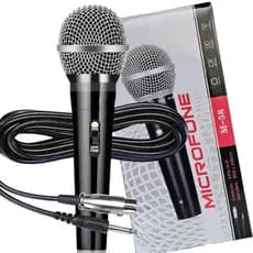 Microfone Karaoke Profissional cabo P10 5M Sm58 Dinâmico Youtuber