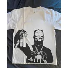 Camiseta Dfideliz Graphic Tees Streetwear Branca Camisa Unissex Aesthetic