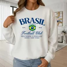 Moletom Unissex Brasil Confortável e Estiloso Casual Premium Confortavél Macio