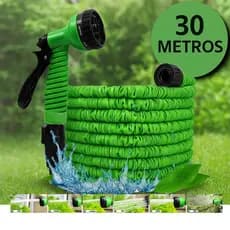 Mangueira Magica 30m Flexivel Irrigacao Jardim Lavagem de Carro Com 7 funções