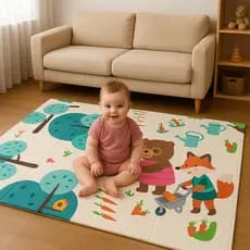 Tapete Tatame Infantil Atividades Educativo Emborrachado Dupla Face Bebê Crianças