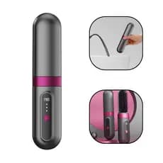 Escova  Chapinha  Alisadora Sem Fio Elétrica Portátil Recarregável USB Cerâmica