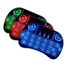 Mini Teclado Controle Sem Fio Portatil Wireless com Luz Led – Smart TV e PC