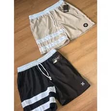 kit 2 bermudas  Tectel Elastano Surf Passeio Praia Corrida Ar livre
