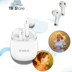 Fone De Ouvido Sem Fio Bluetooth Estéreo Touch Ipx4 Original A'Gold FN-BA39 Android e  iOs